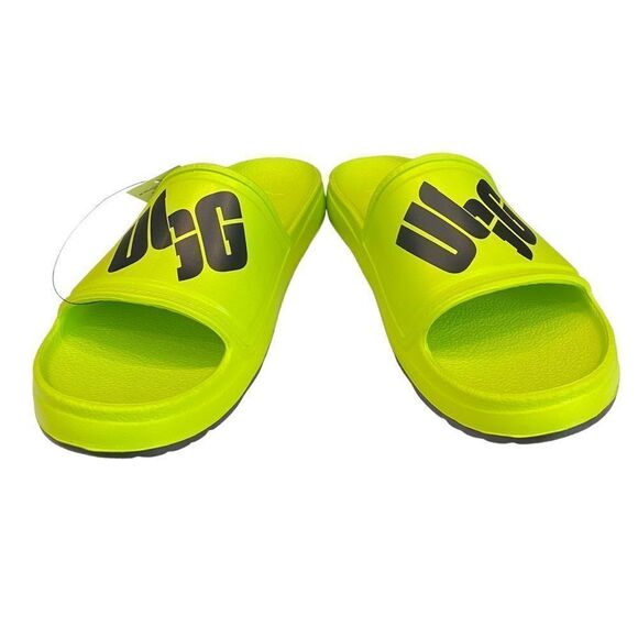 New UGG Wilcox Key Lime Black Men's Slide Sandals 9 10 11 - Picture 4 of 6